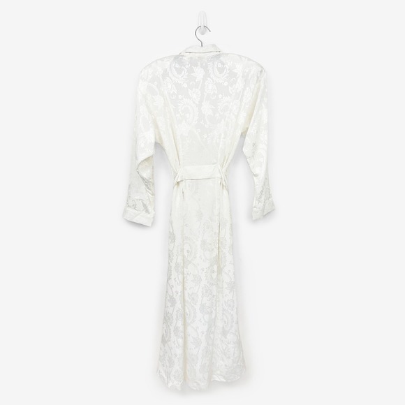Victoria's Secret Floral Jacquard Robe Size P/S Vintage Gold Label Bridal - Picture 2 of 8